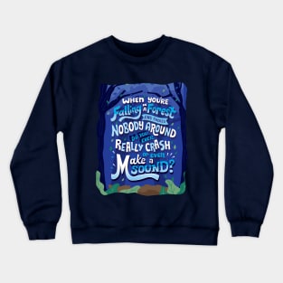 Falling in a forest Crewneck Sweatshirt